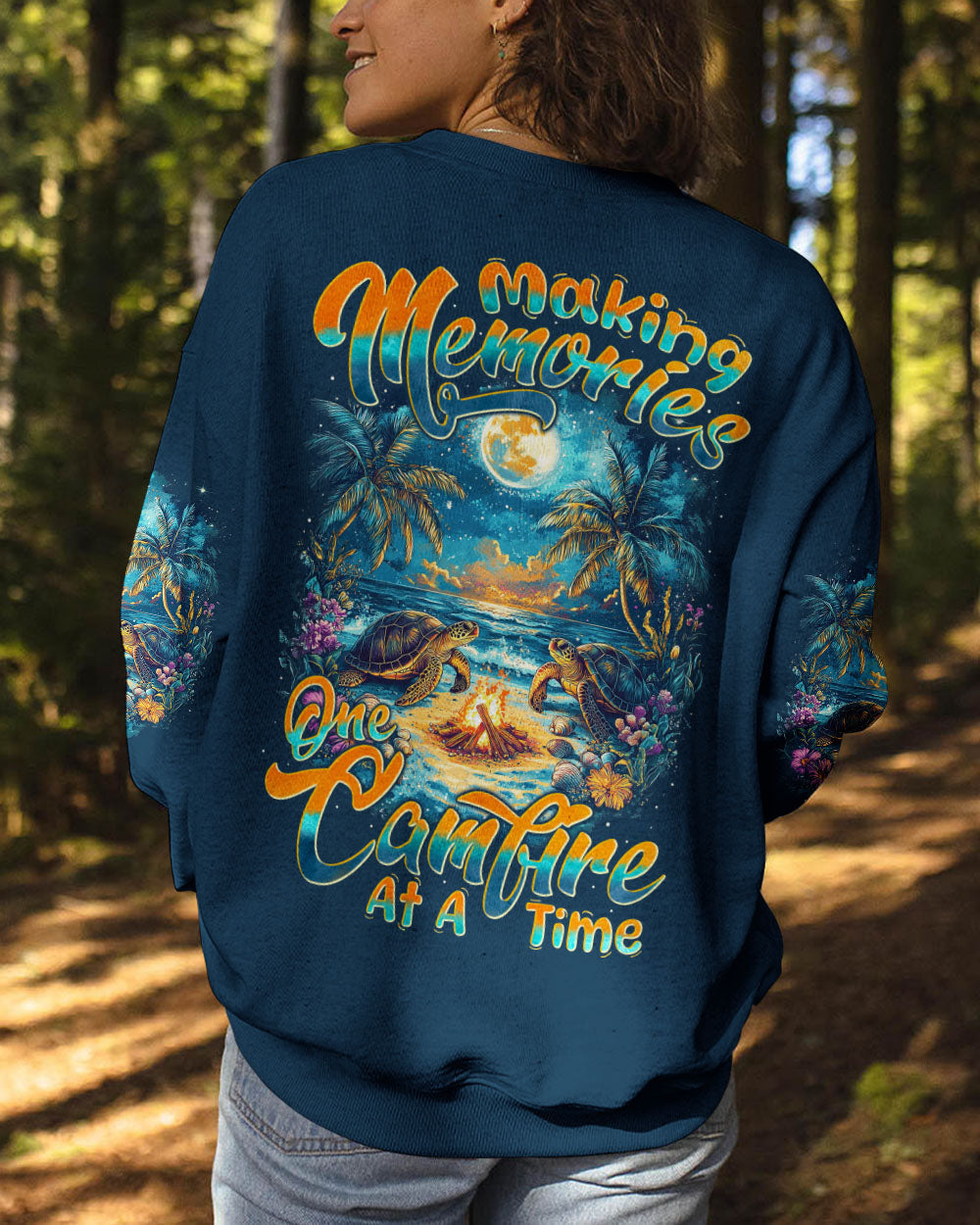 BLISSCORNERS MAKING MEMORIES ONE CAMPFIRE AT A TIME TURTLE ALL OVER PRINT