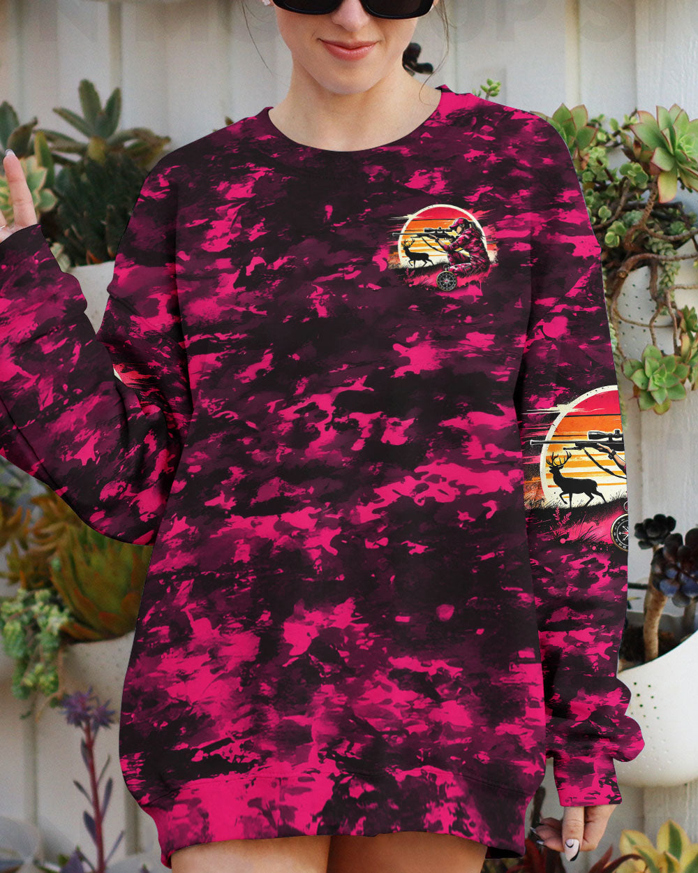 BLISSCORNERS PRETTY IN PINK HUNTING CAMO ALL OVER PRINT
