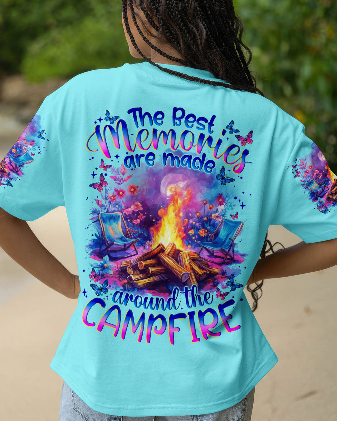 BLISSCORNERS THE BEST MEMORIES ARE MADE AROUND CAMPFIRE ALL OVER PRINT