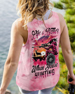 BLISSCORNERS LIFE IS BETTER WHEN YOU'RE HUNTING ALL OVER PRINT