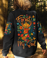 BLISSCORNERS AND INTO THE FOREST I GO DEER ALL OVER PRINT