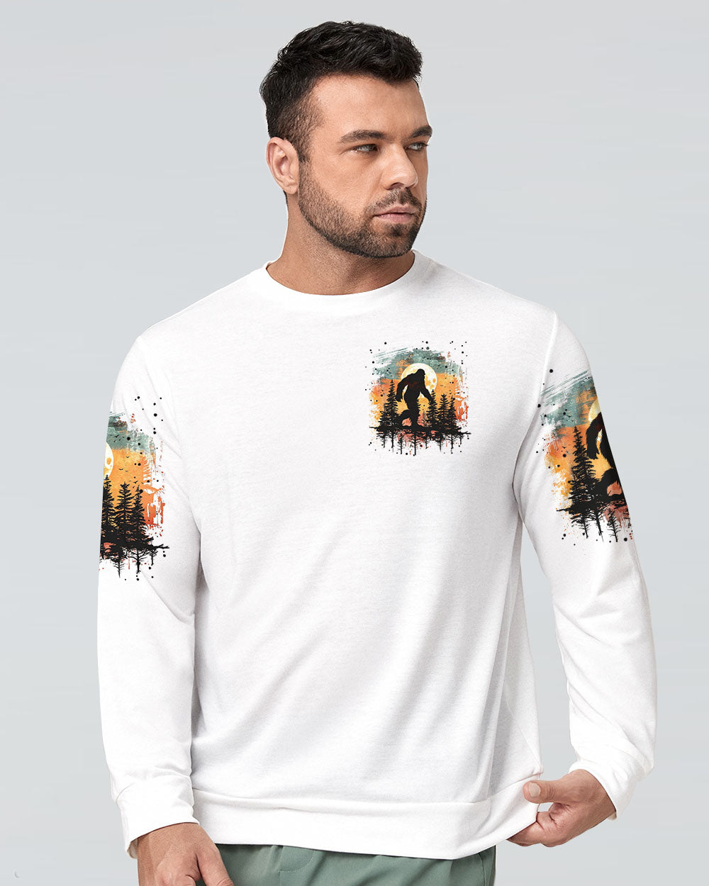 BLISSCORNERS (HOT DEAL) FIND ME WHERE THE WILD THINGS ARE BIGFOOT ALL OVER PRINT