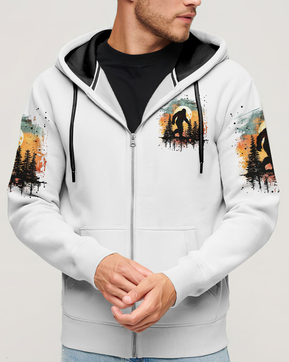 BLISSCORNERS FIND ME WHERE THE WILD THINGS ARE BIGFOOT ALL OVER PRINT