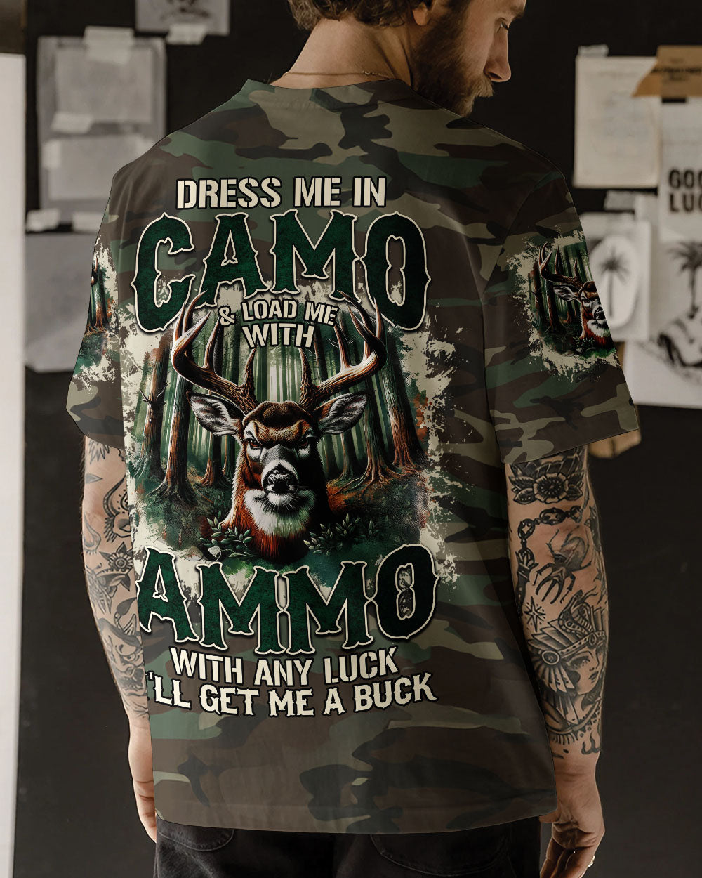 BLISSCORNERS DRESS ME IN CAMO HUNTING ALL OVER PRINT