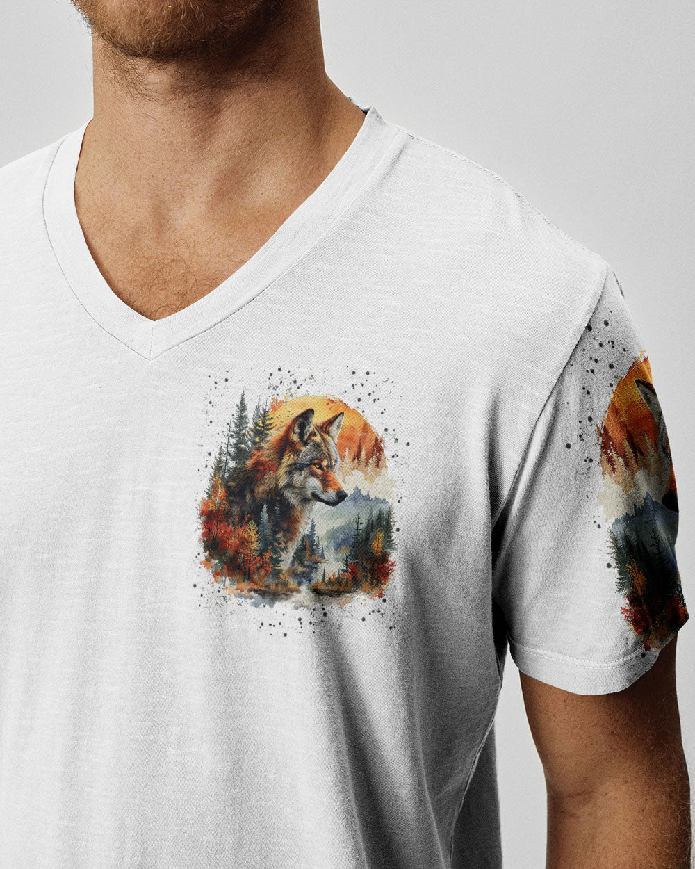 BLISSCORNERS NOT ALL WHO WANDER ARE LOST WOLF ALL OVER PRINT