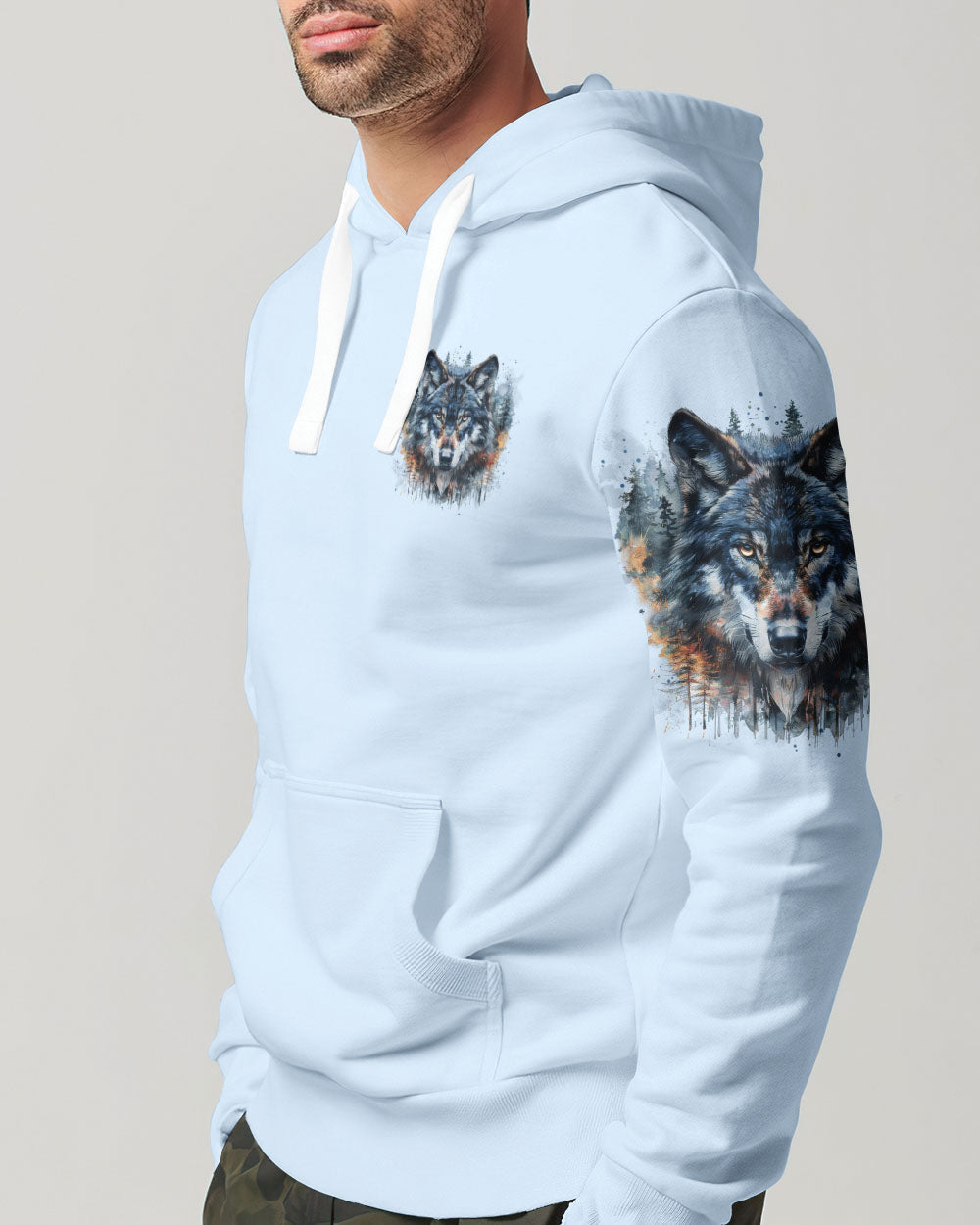 BLISSCORNERS THE CLOSER I GET TO NATURE WOLF ALL OVER PRINT