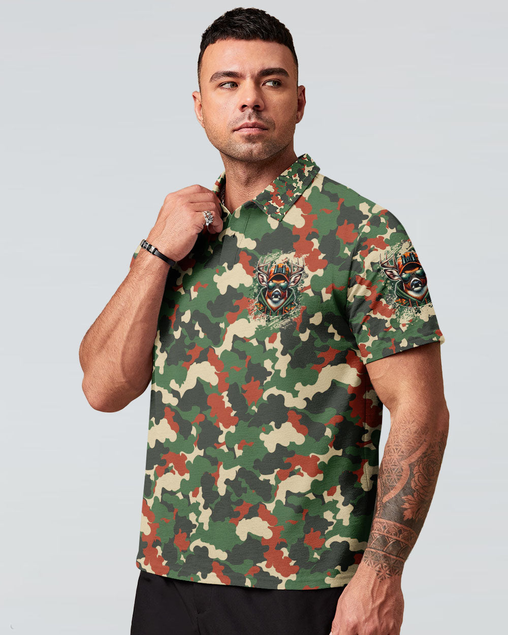 BLISSCORNERS BORN TO HUNT DEER CAMO ALL OVER PRINT