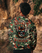 BLISSCORNERS BORN TO HUNT DEER CAMO ALL OVER PRINT