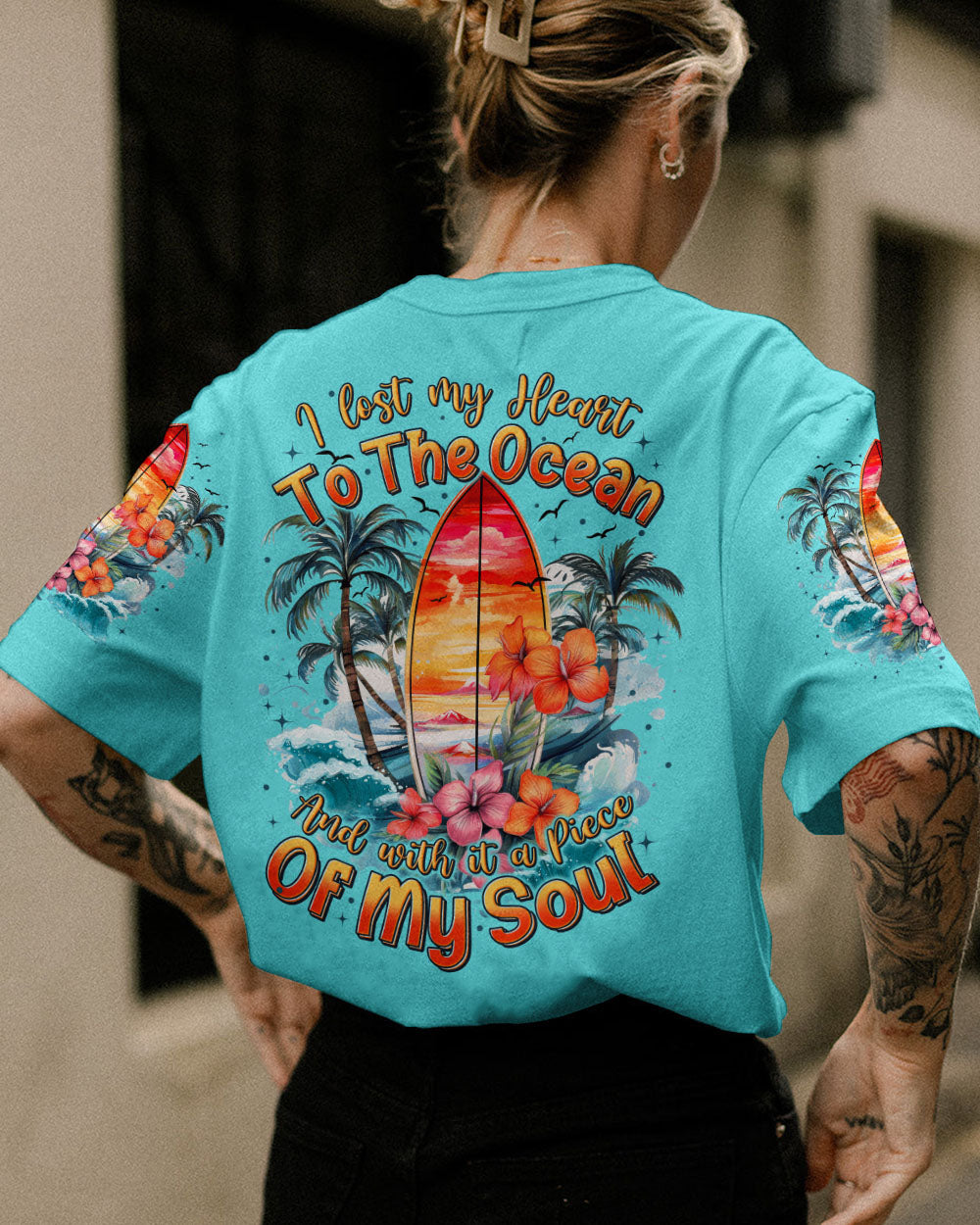 BLISSCORNERS I LOST MY HEART TO THE OCEAN ALL OVER PRINT