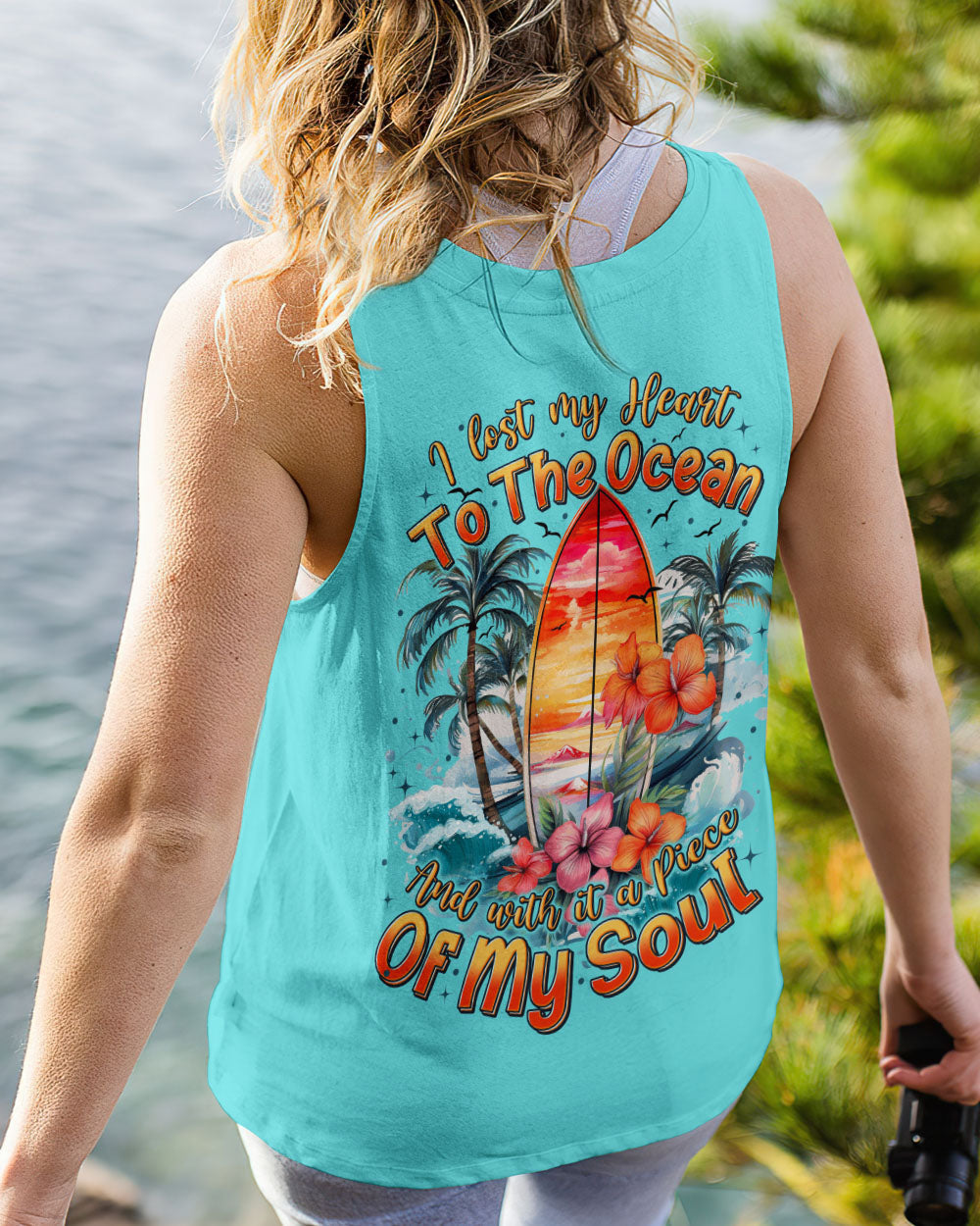 BLISSCORNERS I LOST MY HEART TO THE OCEAN ALL OVER PRINT