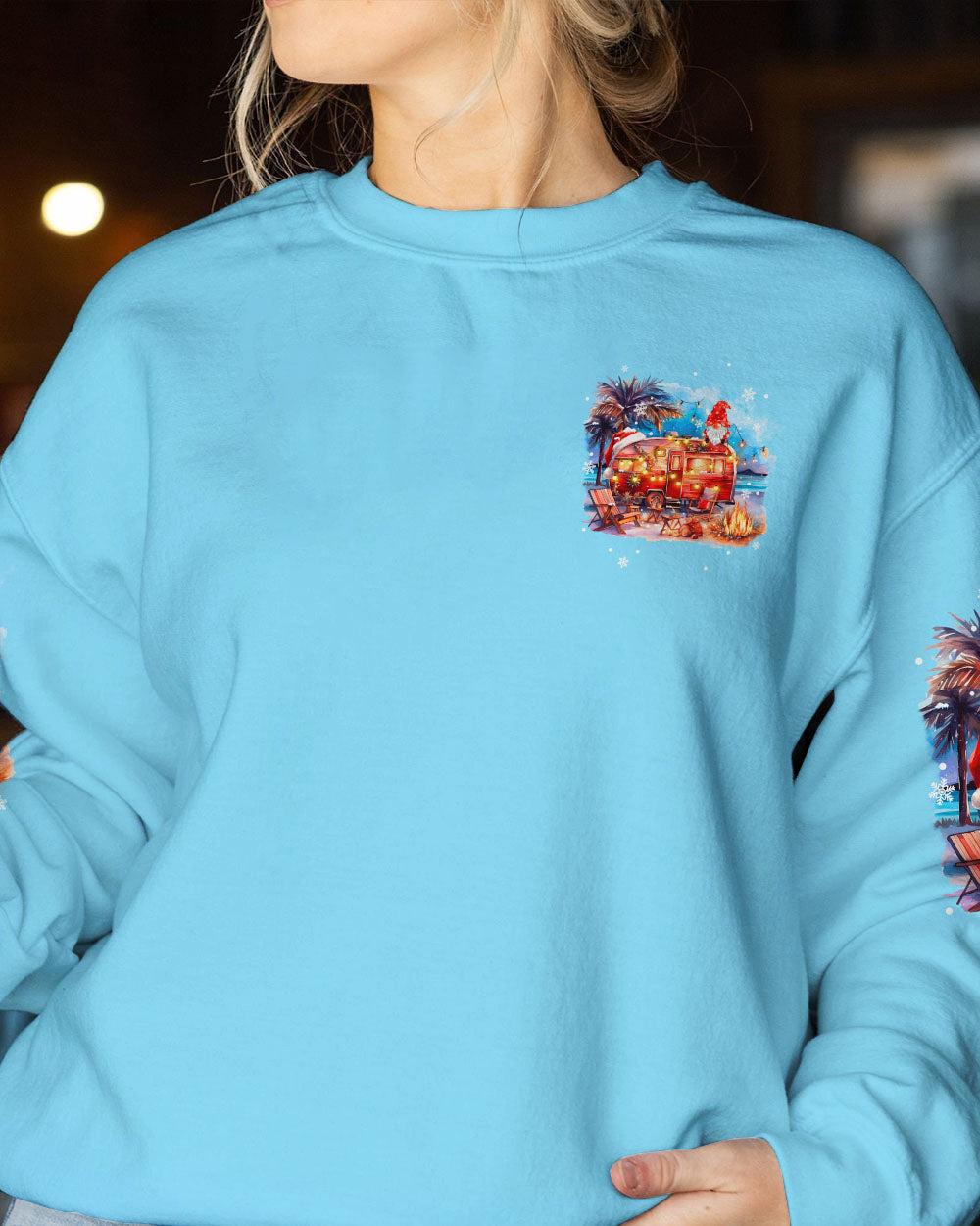 BLISSCORNERS SMELL THE SEA FEEL THE BREEZE CHRISTMAS ALL OVER PRINT