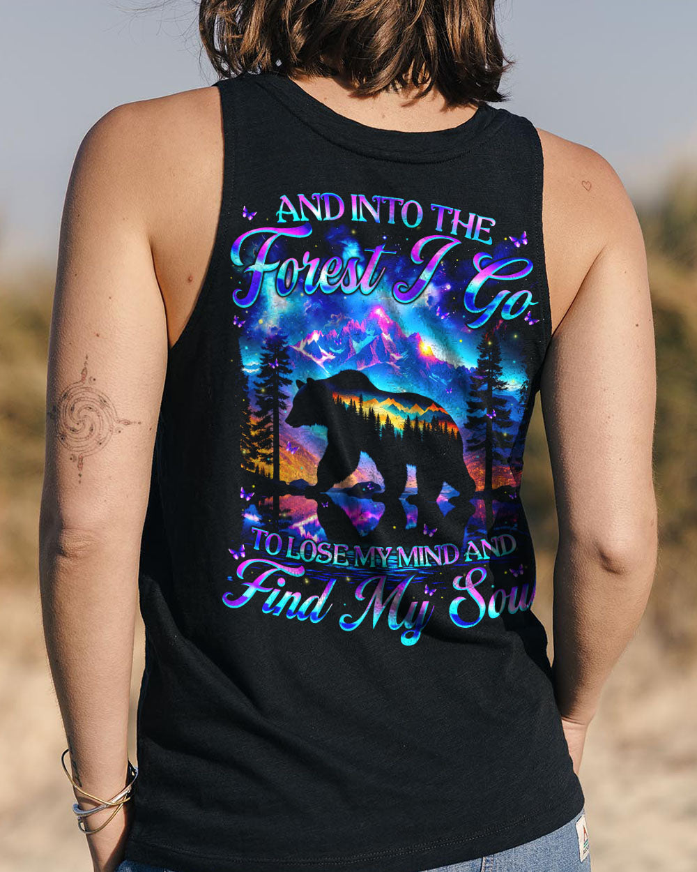 BLISSCORNERS AND INTO THE FOREST I GO ALL OVER PRINT