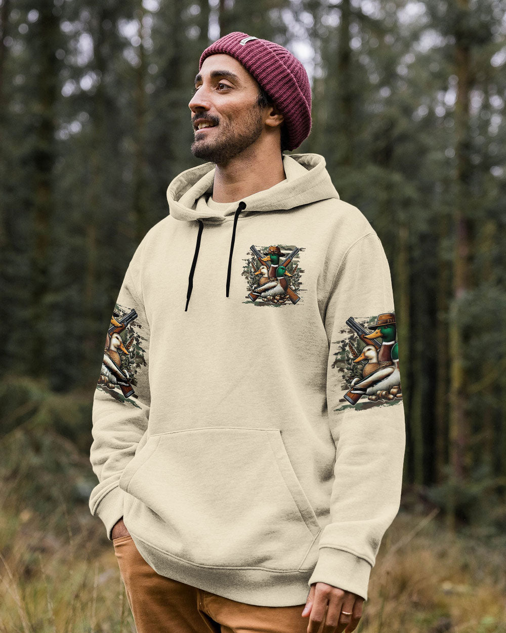 BLISSCORNERS DUCK AROUND AND FIND OUT HUNTING ALL OVER PRINT