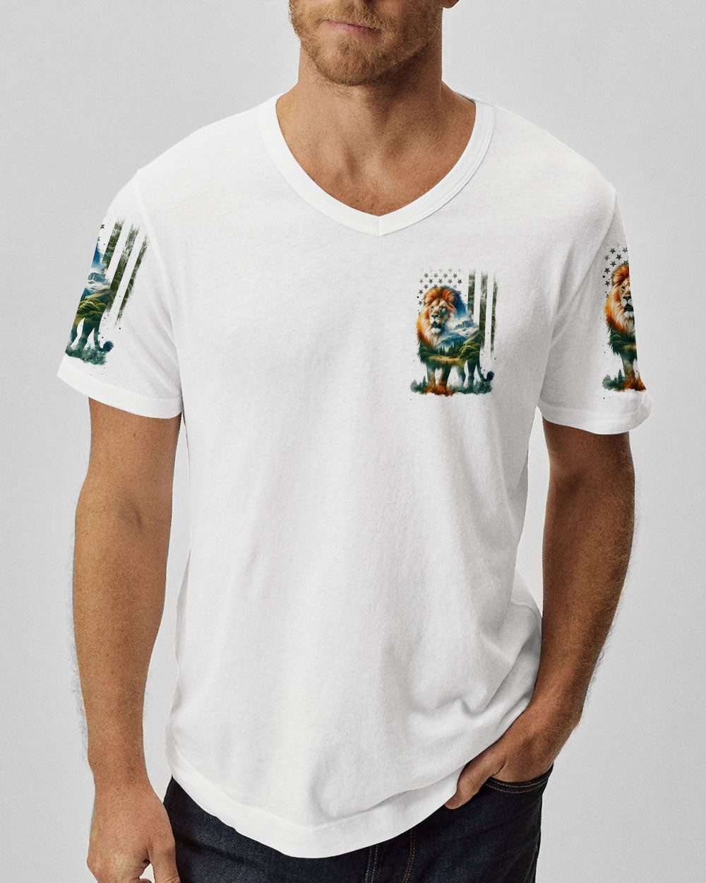BLISSCORNERS NOT ALL WHO WANDER ARE LOST LION ALL OVER PRINT