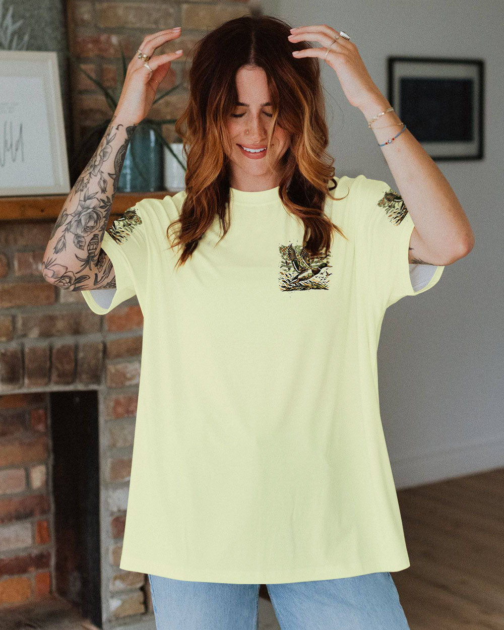 BLISSCORNERS FEET HANGING WE’RE BANGING DUCKS HUNTING ALL OVER PRINT