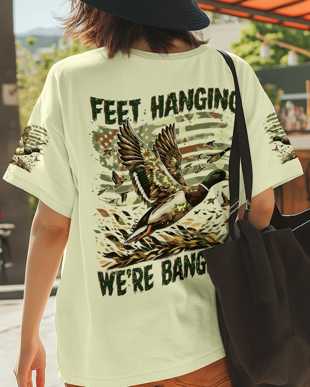 BLISSCORNERS FEET HANGING WE’RE BANGING DUCKS HUNTING ALL OVER PRINT