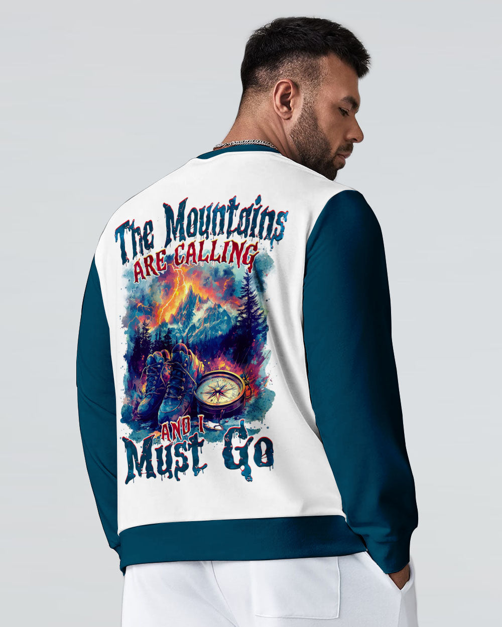 BLISSCORNERS THE MOUNTAINS ARE CALLING COMPASS ALL OVER PRINT