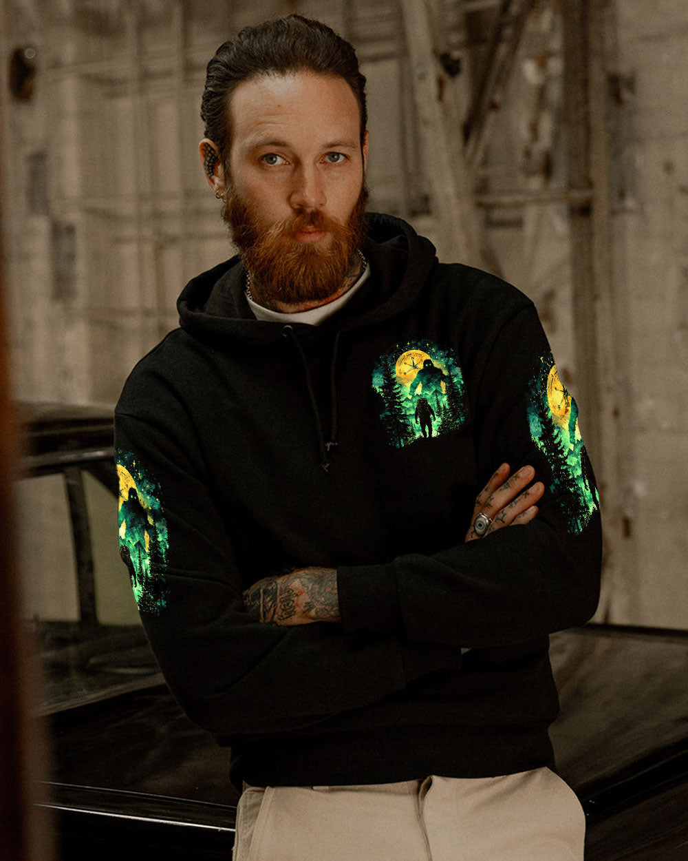 BLISSCORNERS BIGFOOT SAW ME BUT NOBODY BELIEVES HIM ALL OVER PRINT