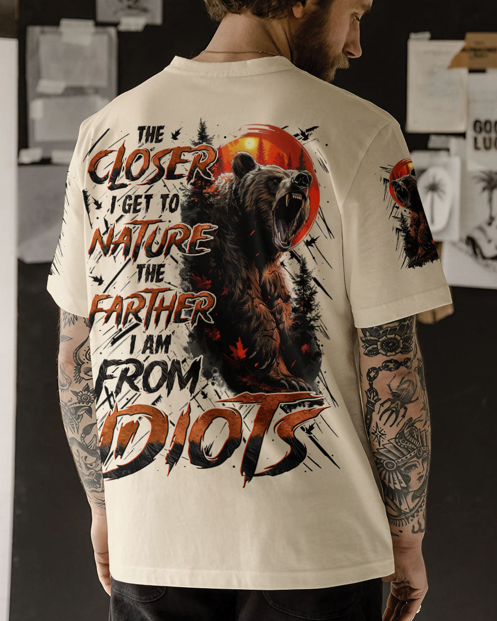 BLISSCORNERS THE CLOSER I GET TO NATURE ALL OVER PRINT