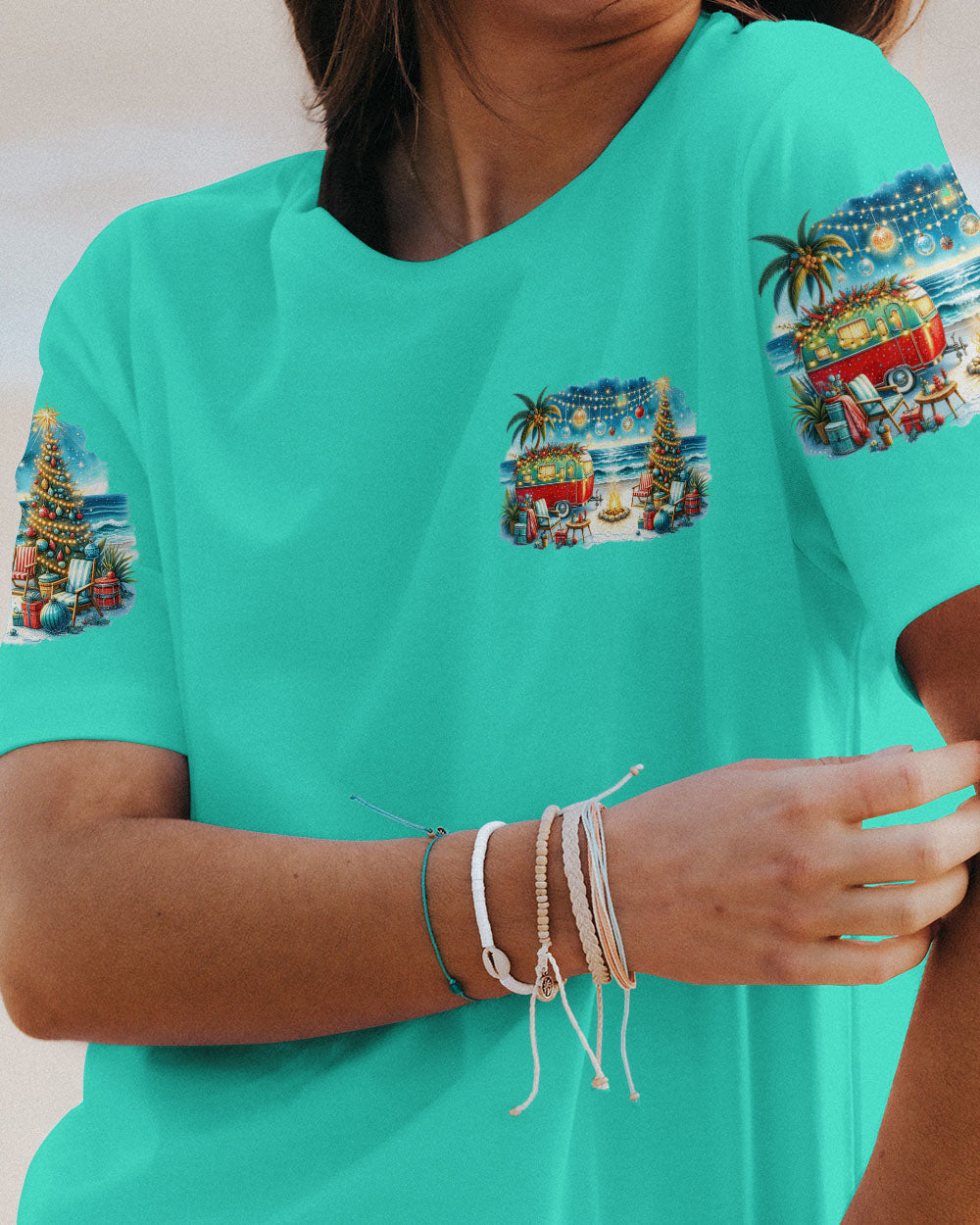 BLISSCORNERS SMELL THE SEA FEEL THE BREEZE CHRISTMAS ALL OVER PRINT