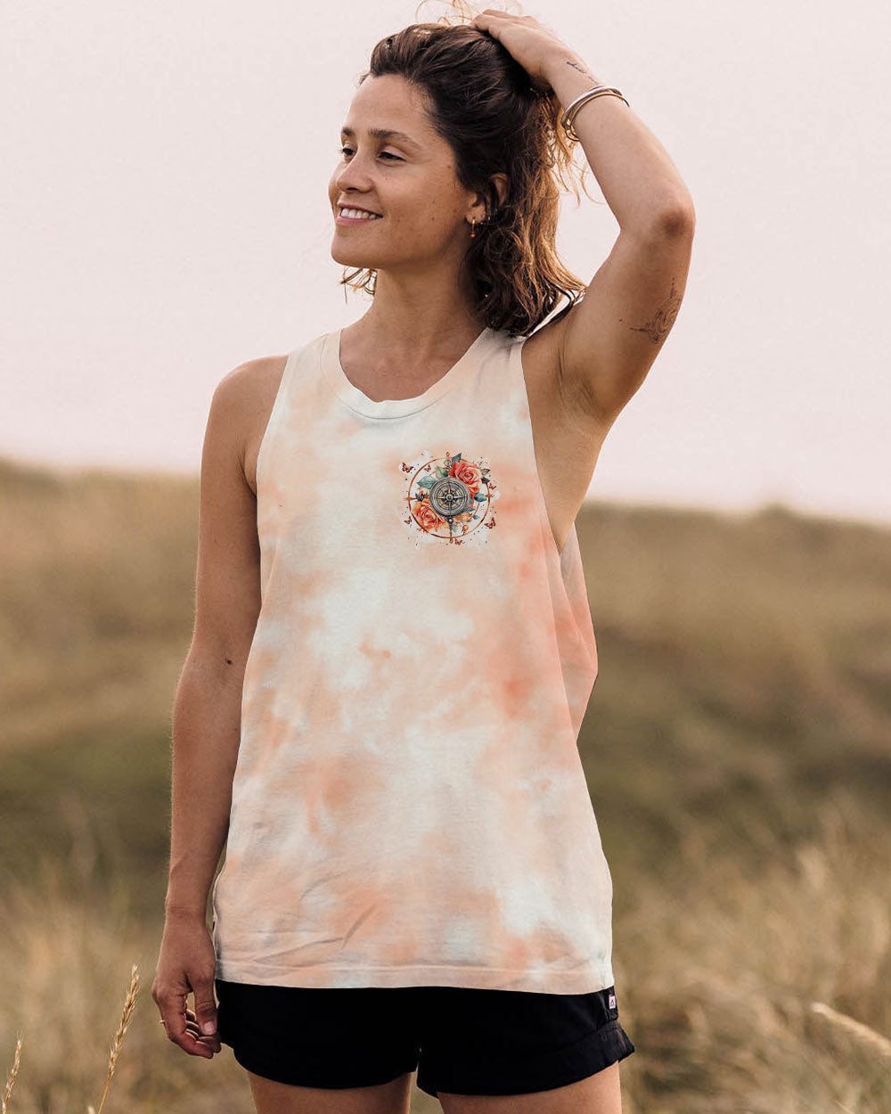 BLISSCORNERS NOT ALL WHO WANDER ARE LOST COMPASS ALL OVER PRINT