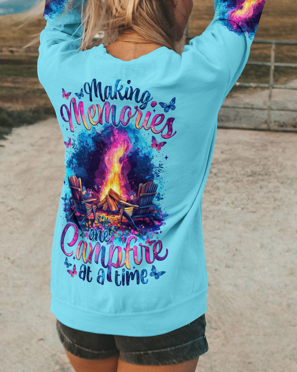 BLISSCORNERS MAKING MEMORIES ONE CAMPFIRE AT A TIME ALL OVER PRINT
