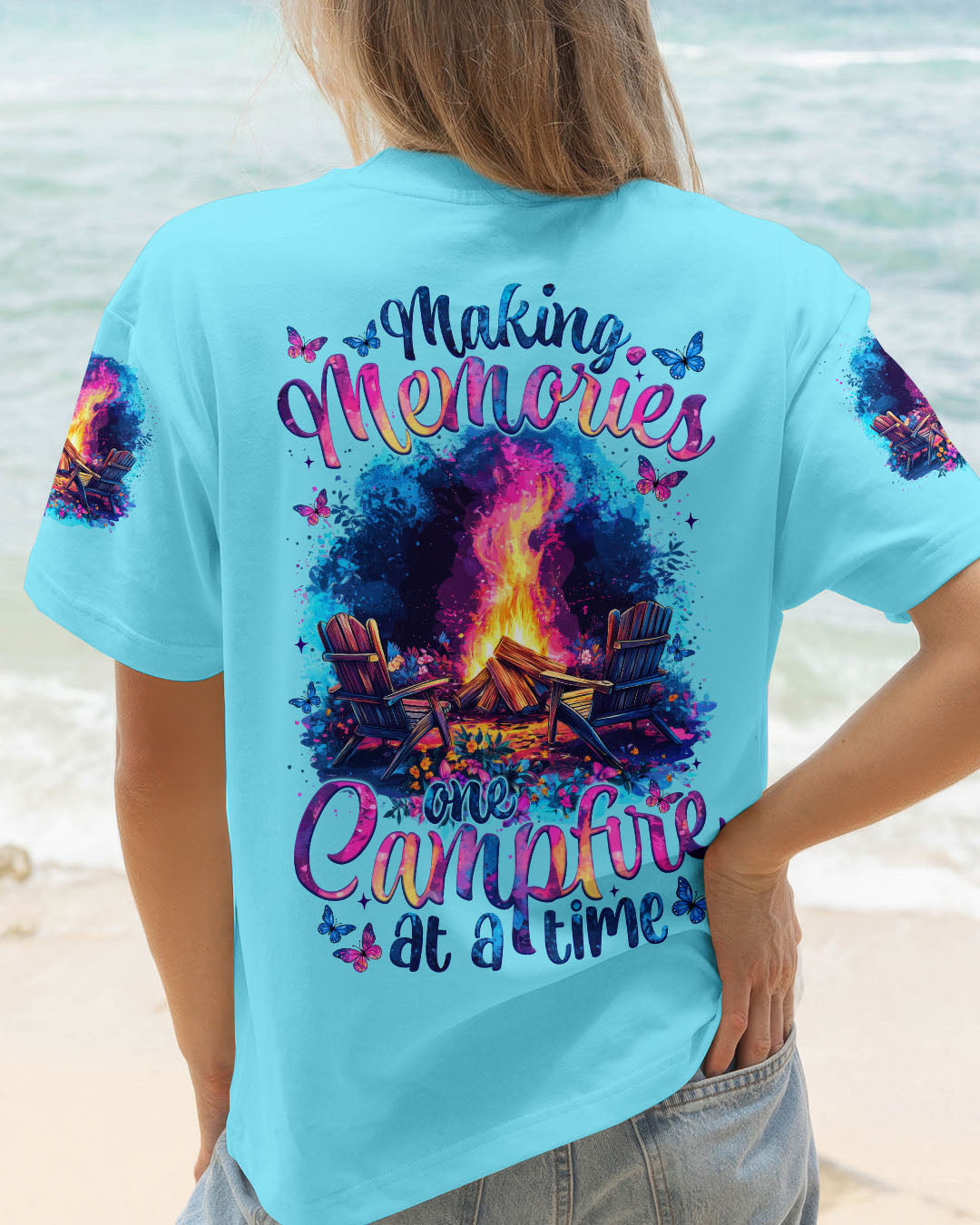 BLISSCORNERS MAKING MEMORIES ONE CAMPFIRE AT A TIME ALL OVER PRINT