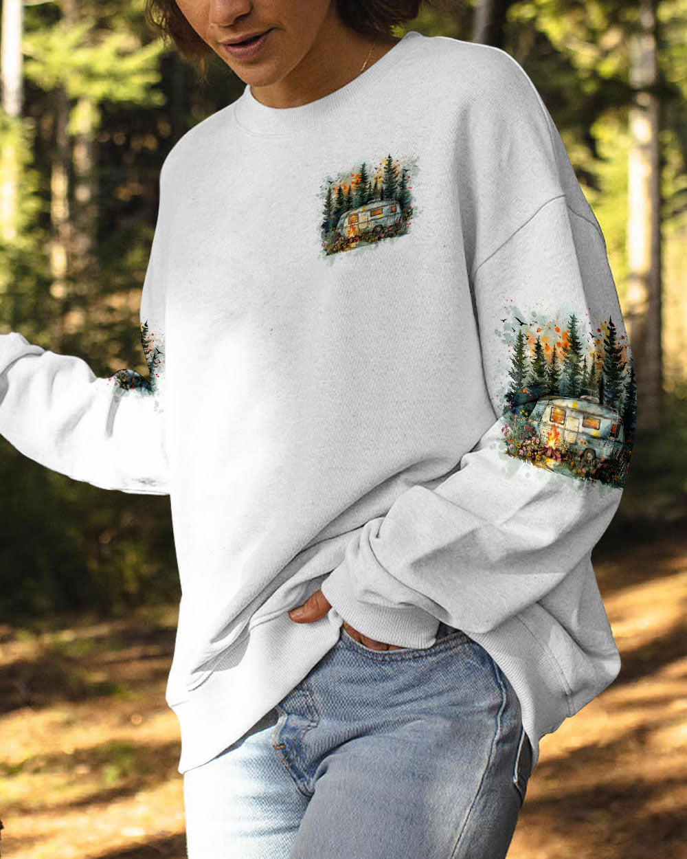 BLISSCORNERS LET'S JUST GO CAMPING ALL OVER PRINT