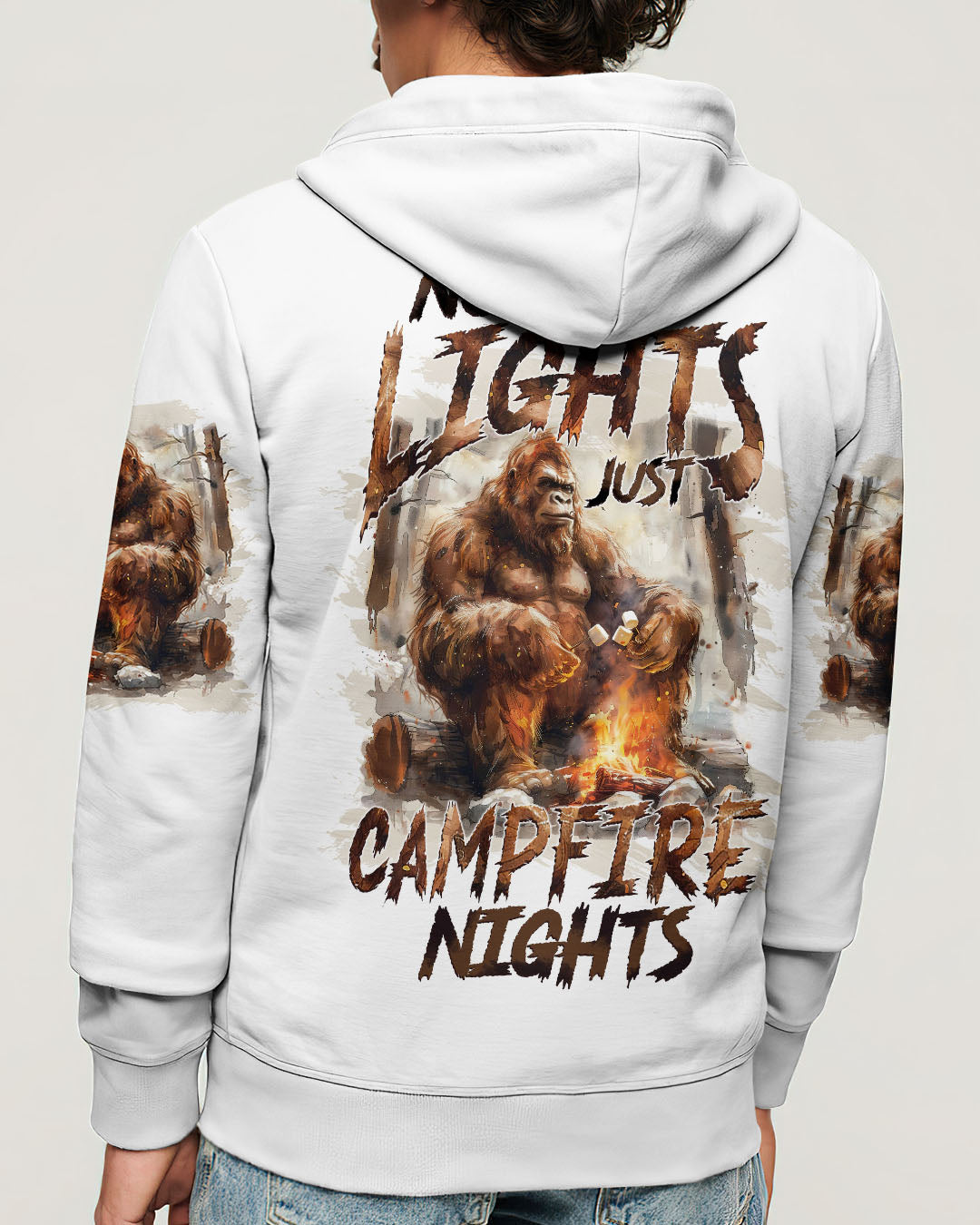 BLISSCORNERS JUST CAMPFIRE NIGHTS BIGFOOT ALL OVER PRINT