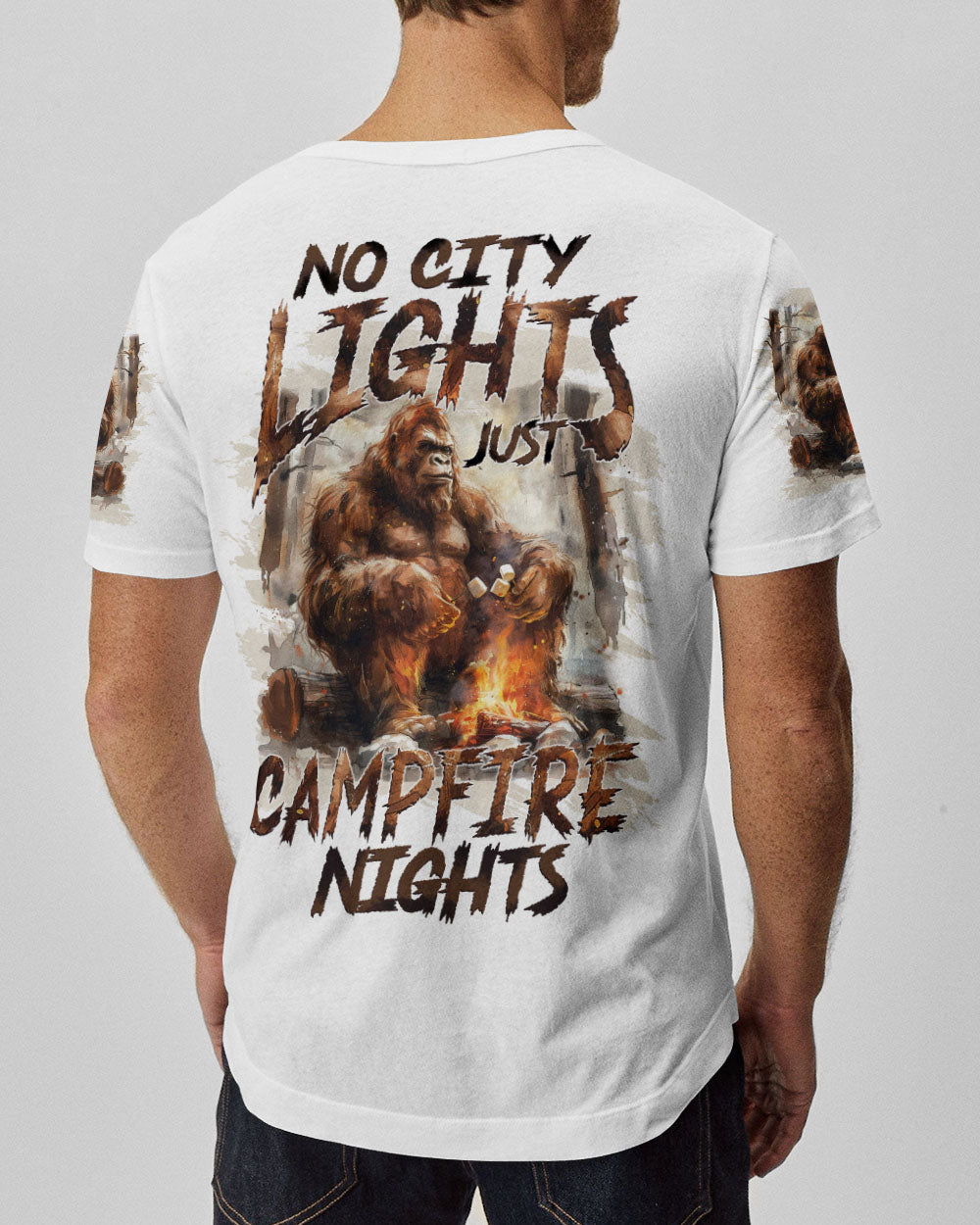 BLISSCORNERS JUST CAMPFIRE NIGHTS BIGFOOT ALL OVER PRINT