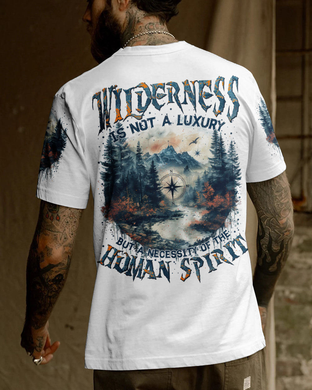 BLISSCORNERS WILDERNESS IS NOT A LUXURY ALL OVER PRINT