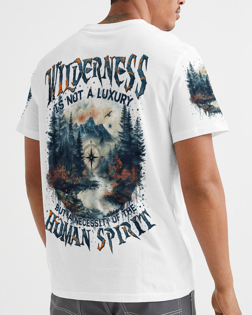 BLISSCORNERS WILDERNESS IS NOT A LUXURY ALL OVER PRINT