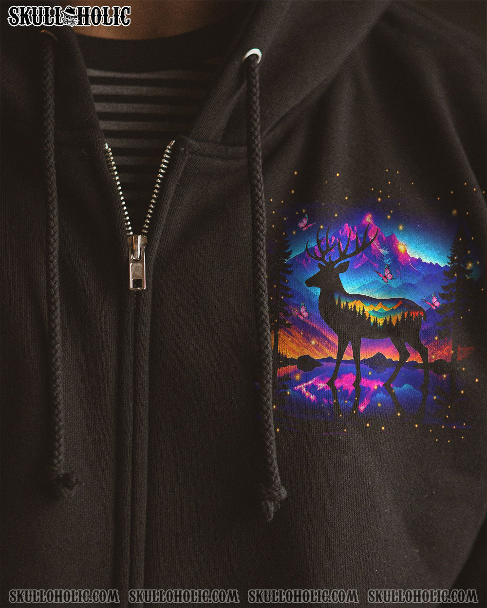 BLISSCORNERS AND INTO THE FOREST I GO DEER ALL OVER PRINT