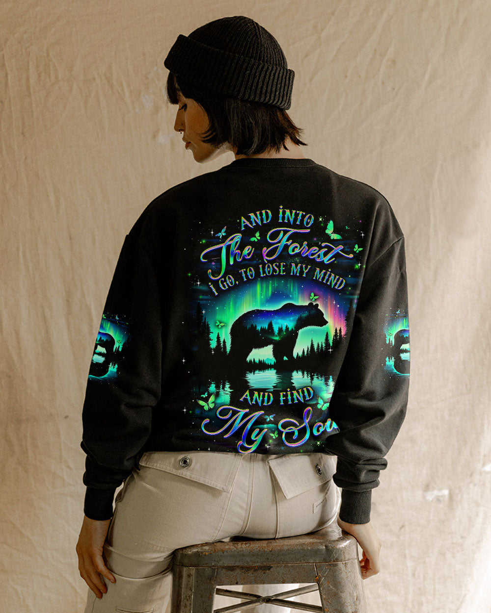 BLISSCORNERS AND INTO THE FOREST I GO BEAR ALL OVER PRINT