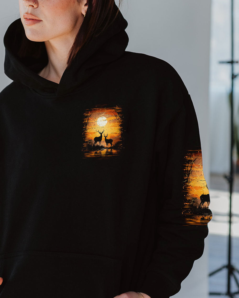 BLISSCORNERS THE CLOSER I GET TO NATURE DEER ALL OVER PRINT