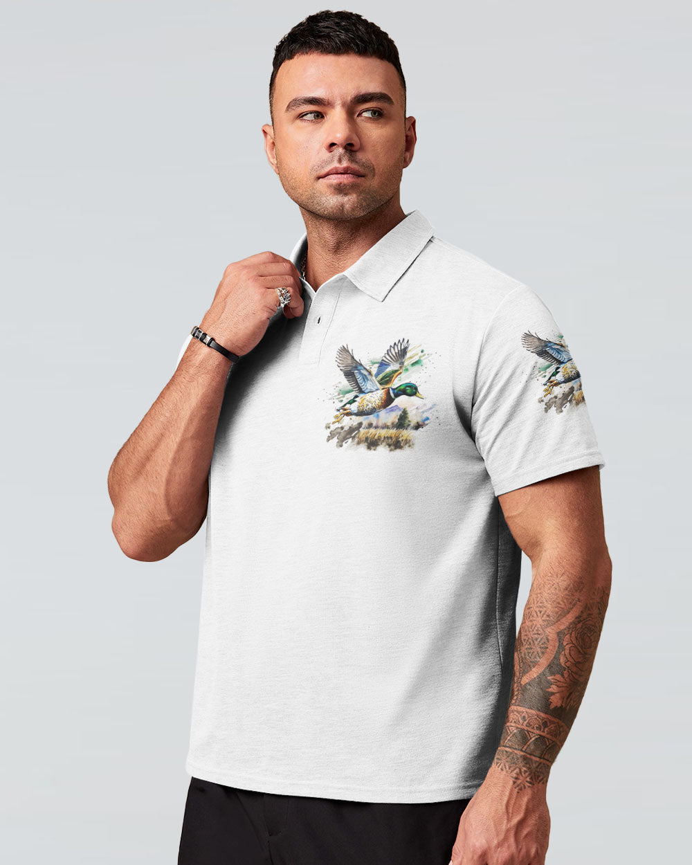 BLISSCORNERS DUCK HUNTING MAKES ME HAPPY ALL OVER PRINT