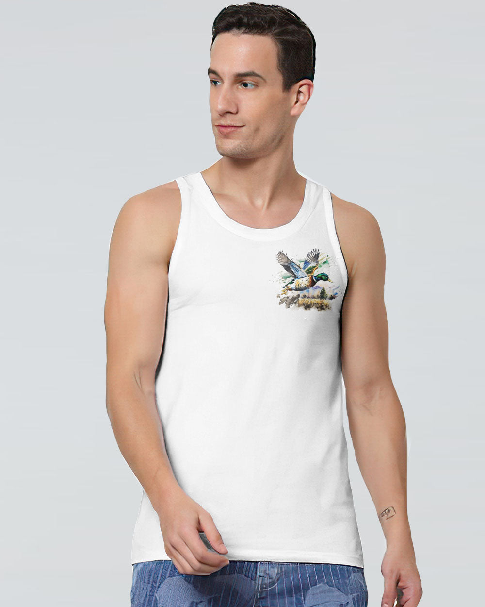 BLISSCORNERS DUCK HUNTING MAKES ME HAPPY ALL OVER PRINT