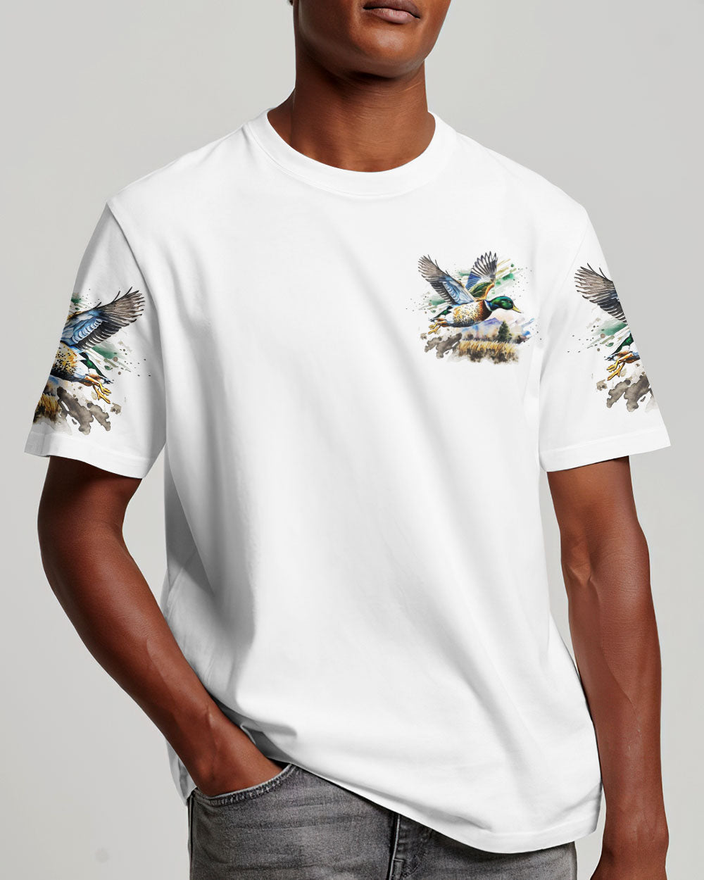 BLISSCORNERS DUCK HUNTING MAKES ME HAPPY ALL OVER PRINT