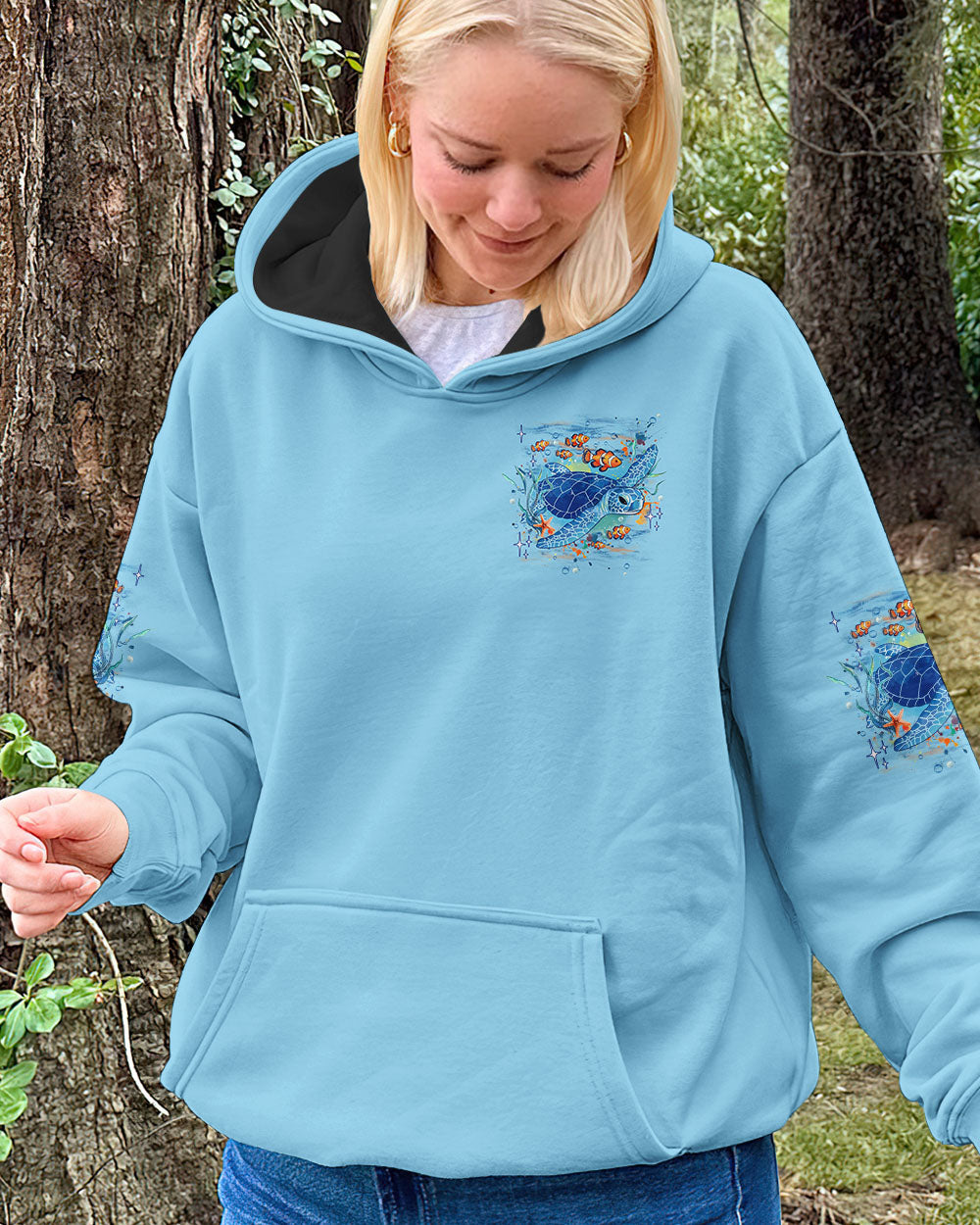 BLISSCORNERS SALTWATER HEALS EVERYTHING TURTLE ALL OVER PRINT