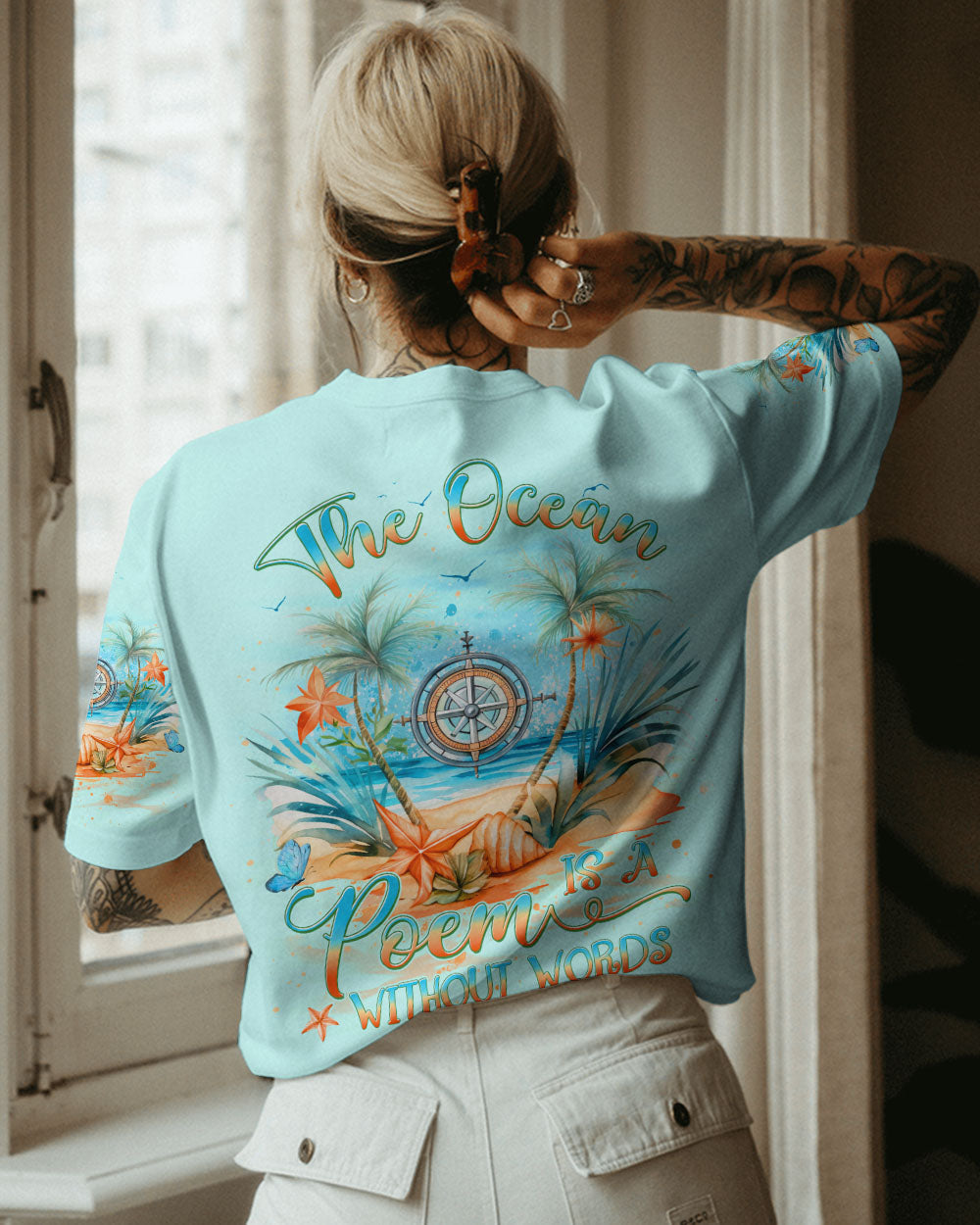 BLISSCORNERS THE OCEAN IS A POEM WITHOUT WORDS ALL OVER PRINT