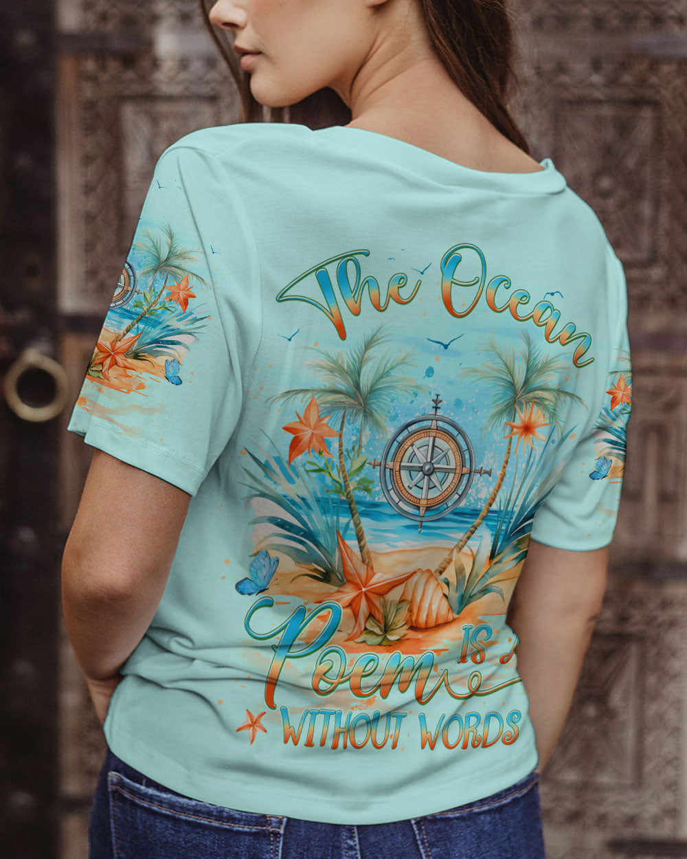 BLISSCORNERS THE OCEAN IS A POEM WITHOUT WORDS ALL OVER PRINT