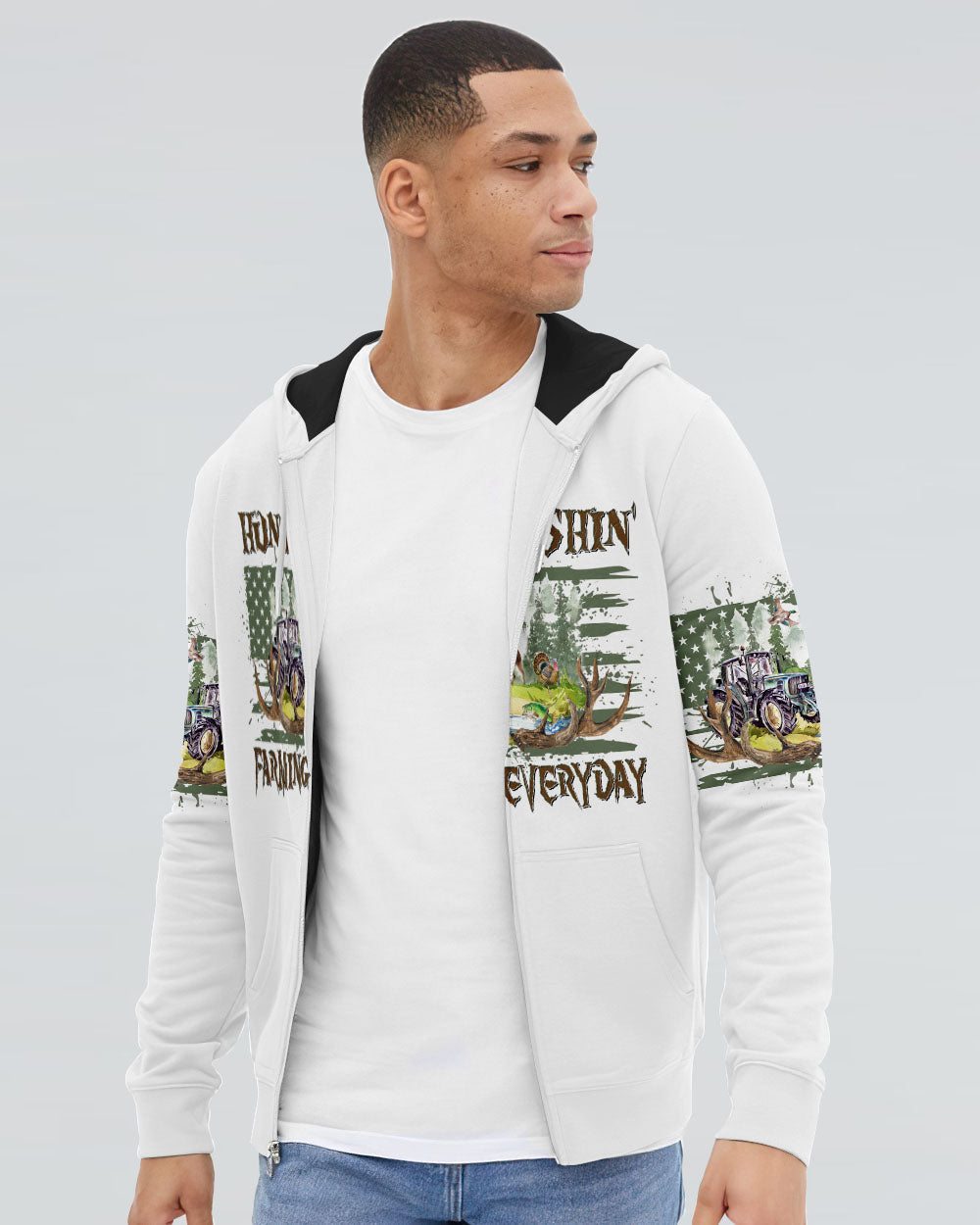 BLISSCORNERS HUNTING FISHING FARMING EVERYDAY ALL OVER PRINT