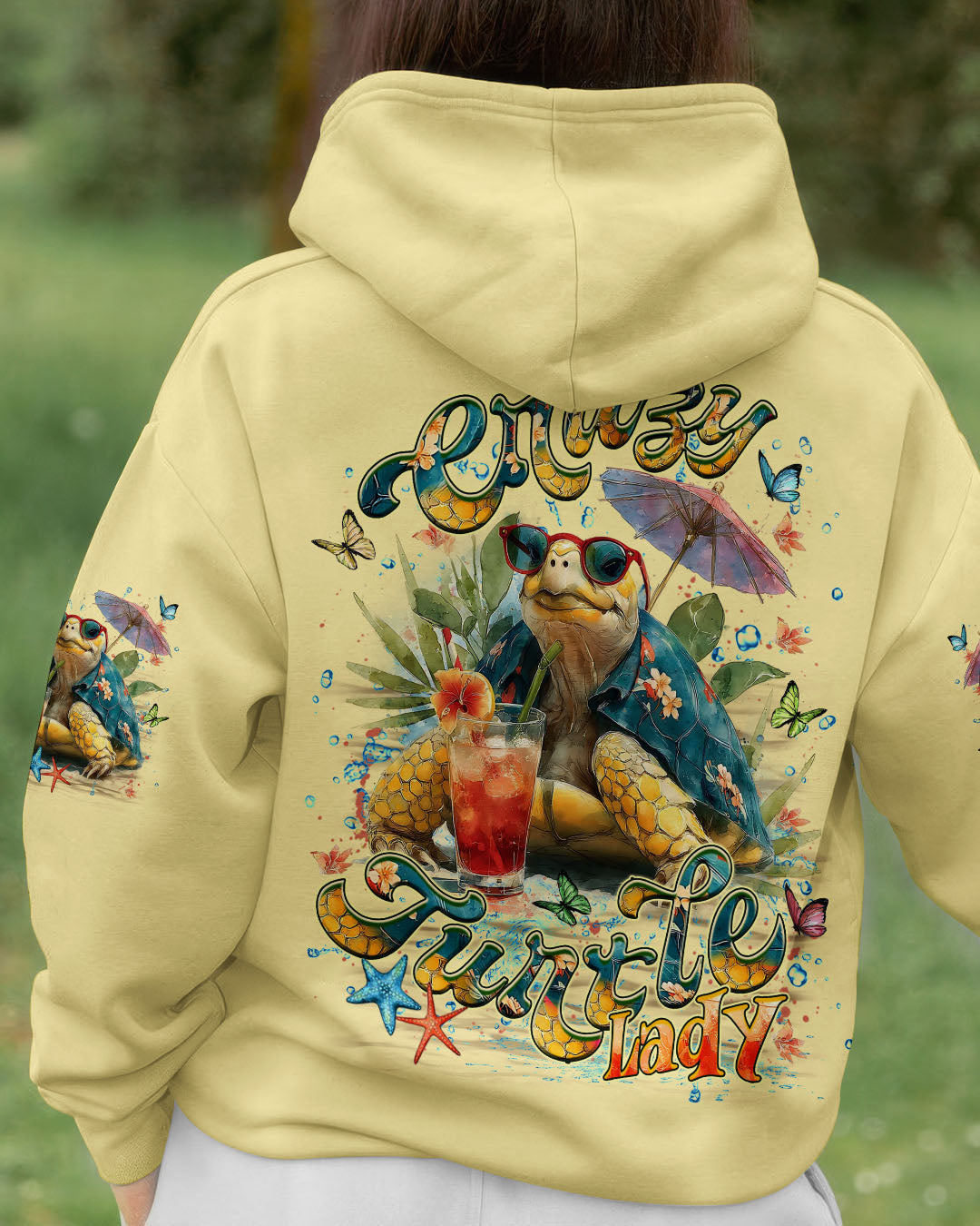 BLISSCORNERS CRAZY TURTLE LADY ALL OVER PRINT