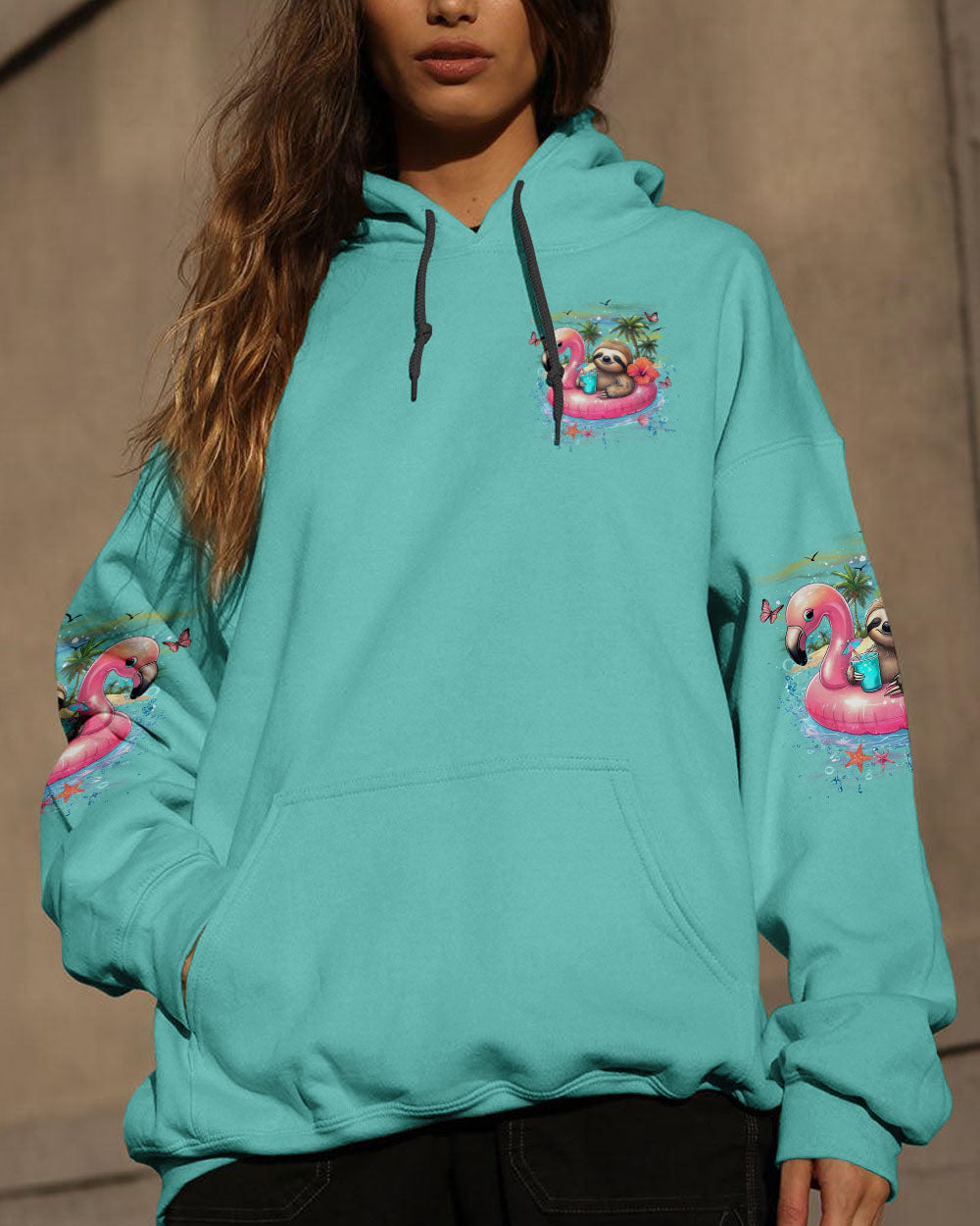 BLISSCORNERS LIVING ON ISLAND TIME SLOTH ALL OVER PRINT