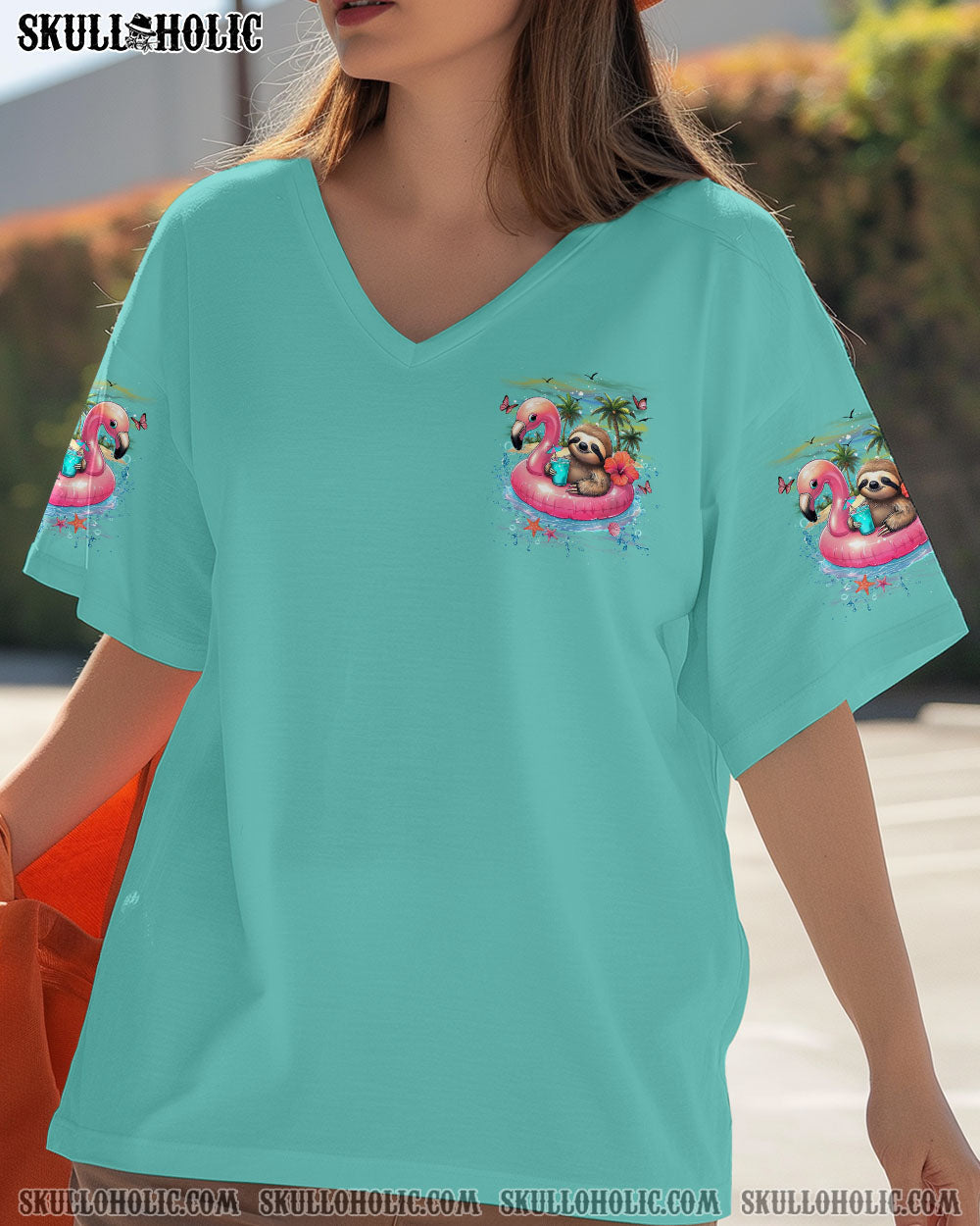 BLISSCORNERS LIVING ON ISLAND TIME SLOTH ALL OVER PRINT