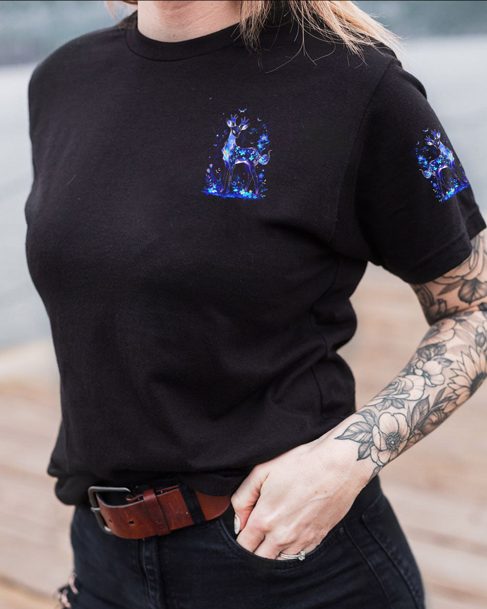 BLISSCORNERS THE CLOSER I GET TO NATURE DEER ALL OVER PRINT