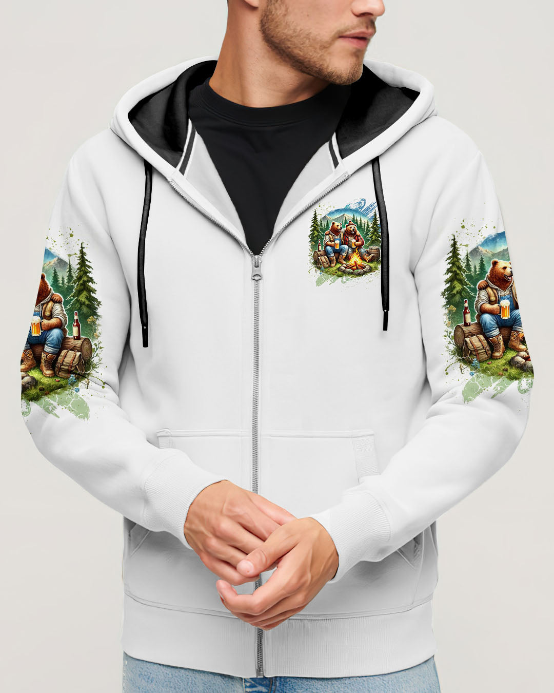 BLISSCORNERS MAKING MEMORIES ONE CAMPFIRE AT A TIME BEAR ALL OVER PRINT