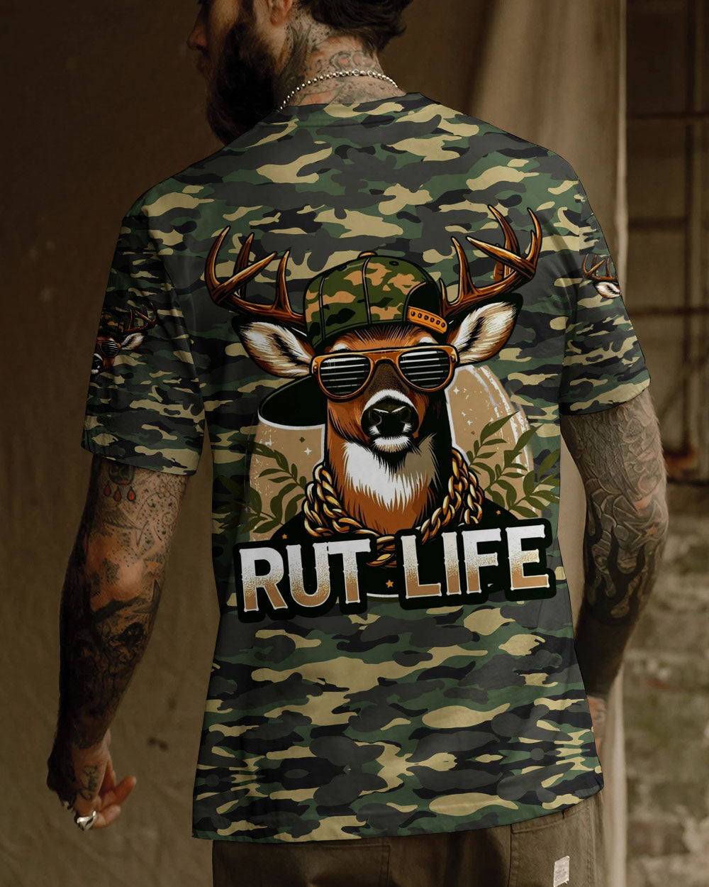 BLISSCORNERS RUT LIFE DEER ALL OVER PRINT
