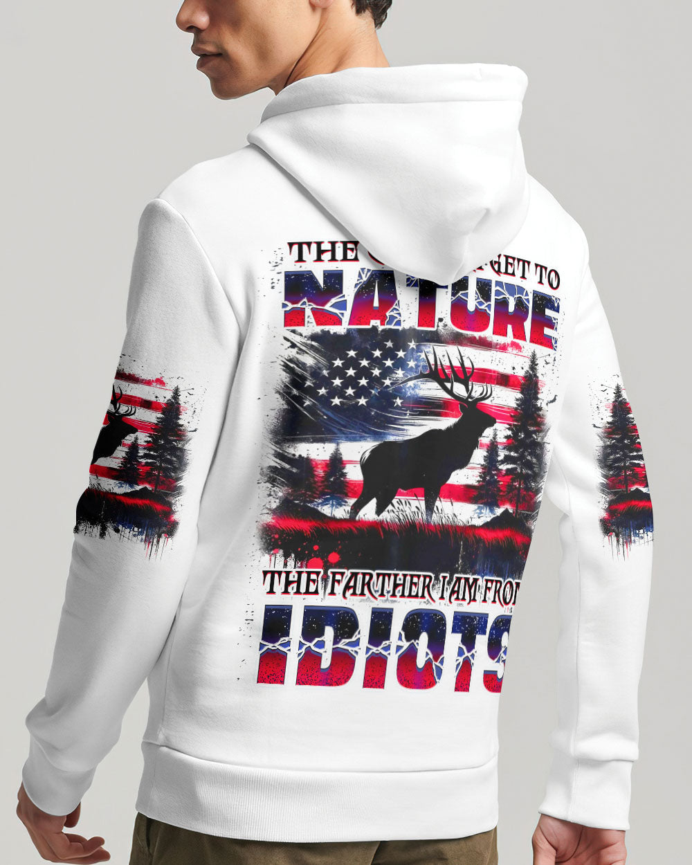 BLISSCORNERS THE CLOSER I GET TO NATURE DEER ALL OVER PRINT