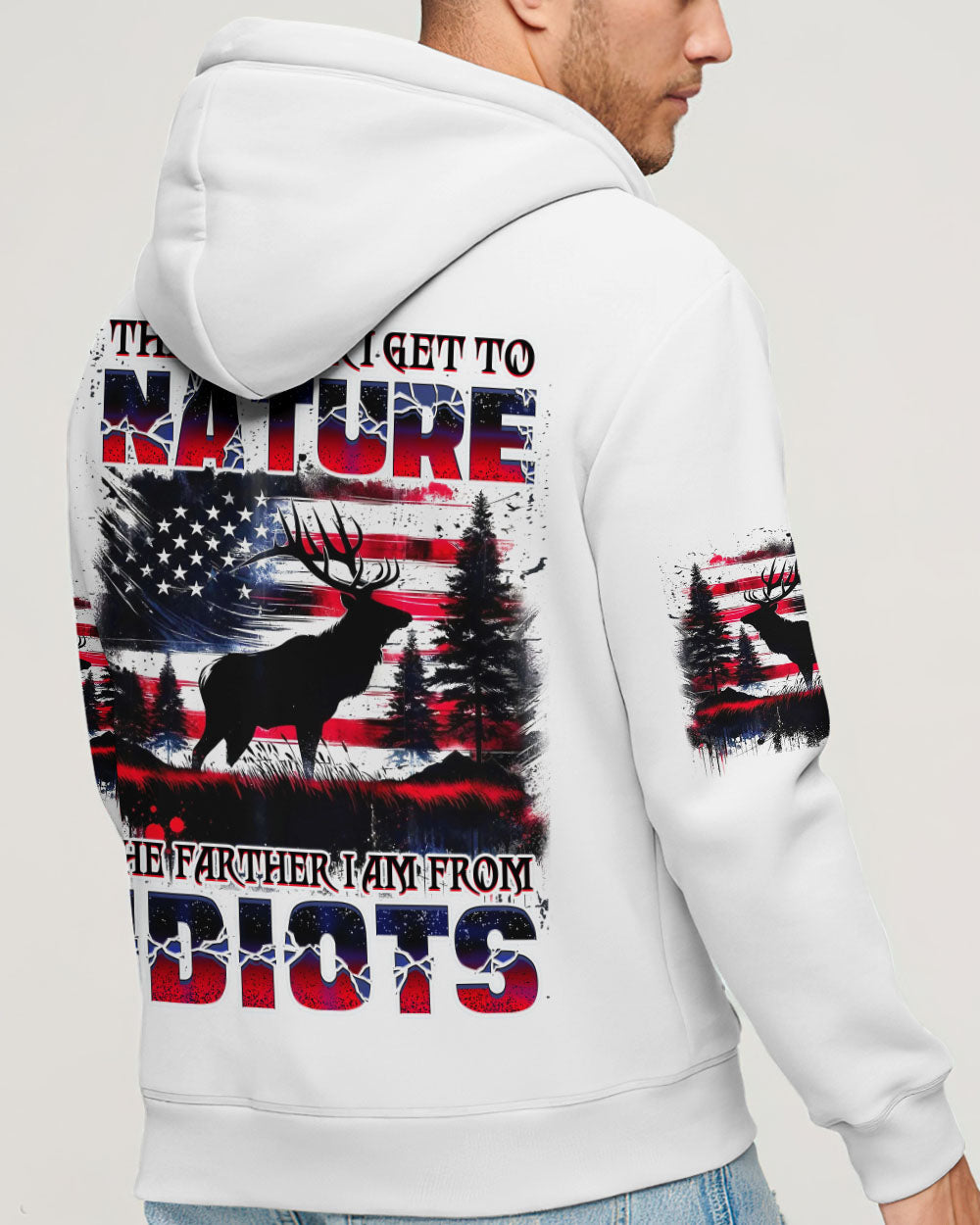 BLISSCORNERS THE CLOSER I GET TO NATURE DEER ALL OVER PRINT